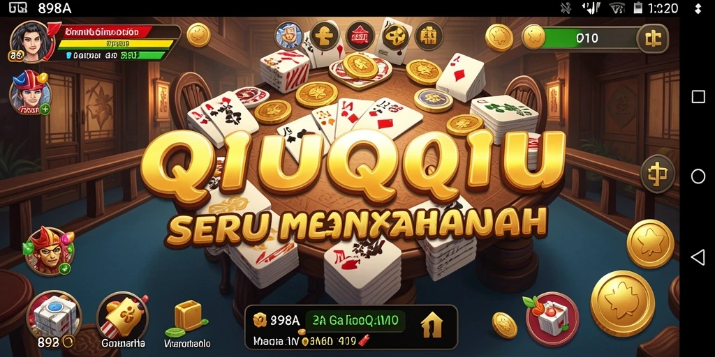 Tampilan gameplay seru di 898A QiuQiu.