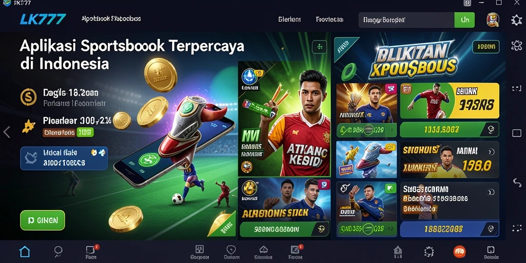 Tampilan gameplay LK777 yang menampilkan taruhan olahraga secara langsung.