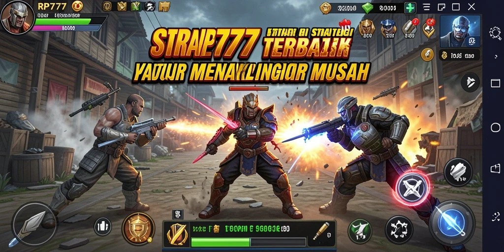Tampilan screenshot gameplay RP777 yang menampilkan strategi pertempuran yang seru.