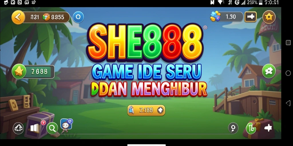 Screenshot SHE888 menampilkan gameplay seru dari genre Idle.